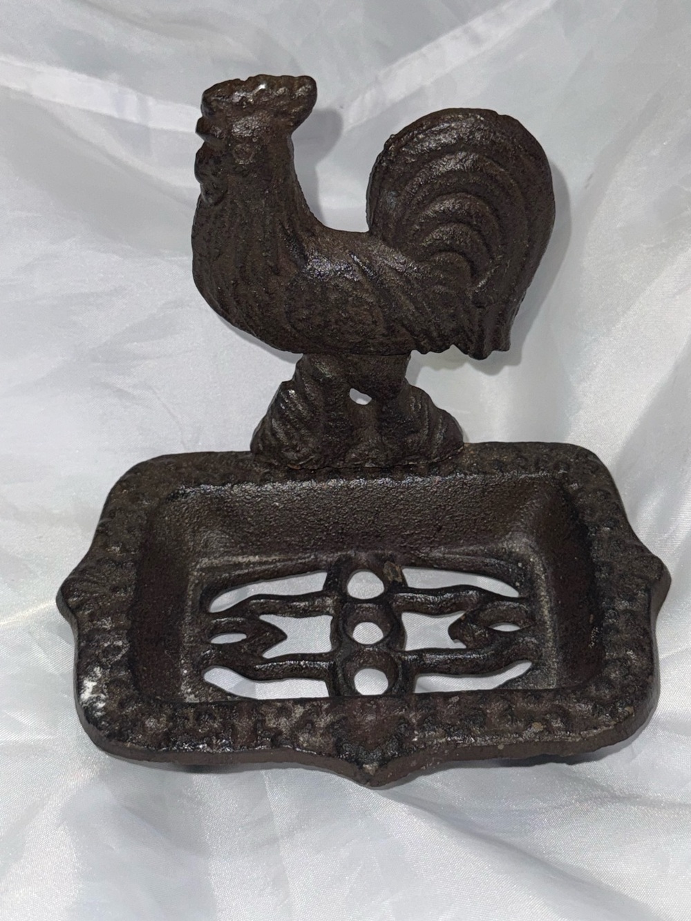 Cast Iron Rooster Soap Dish